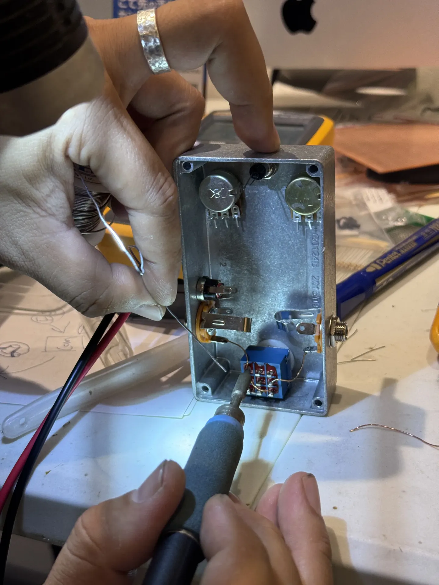 hand made guitar pedal